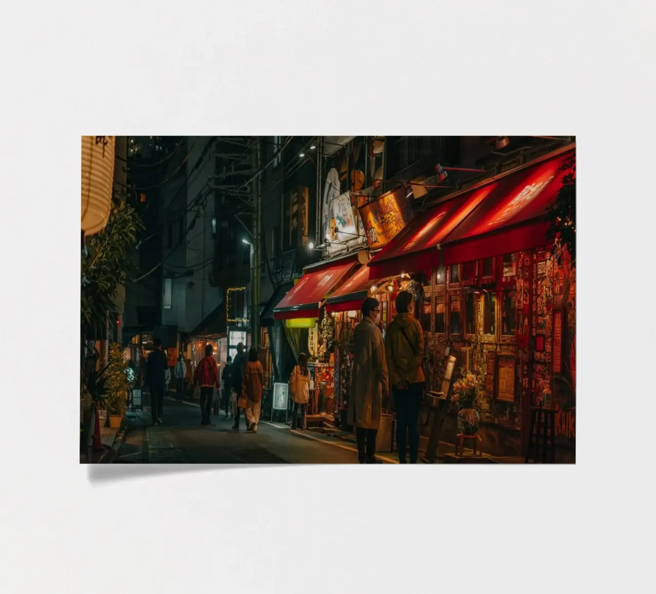 Scena notturna di Tokyo foglio adesivo da Marcel Bisig