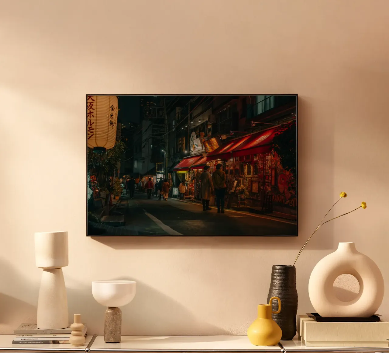 Scena notturna di Tokyo alluminio dibond da Marcel Bisig