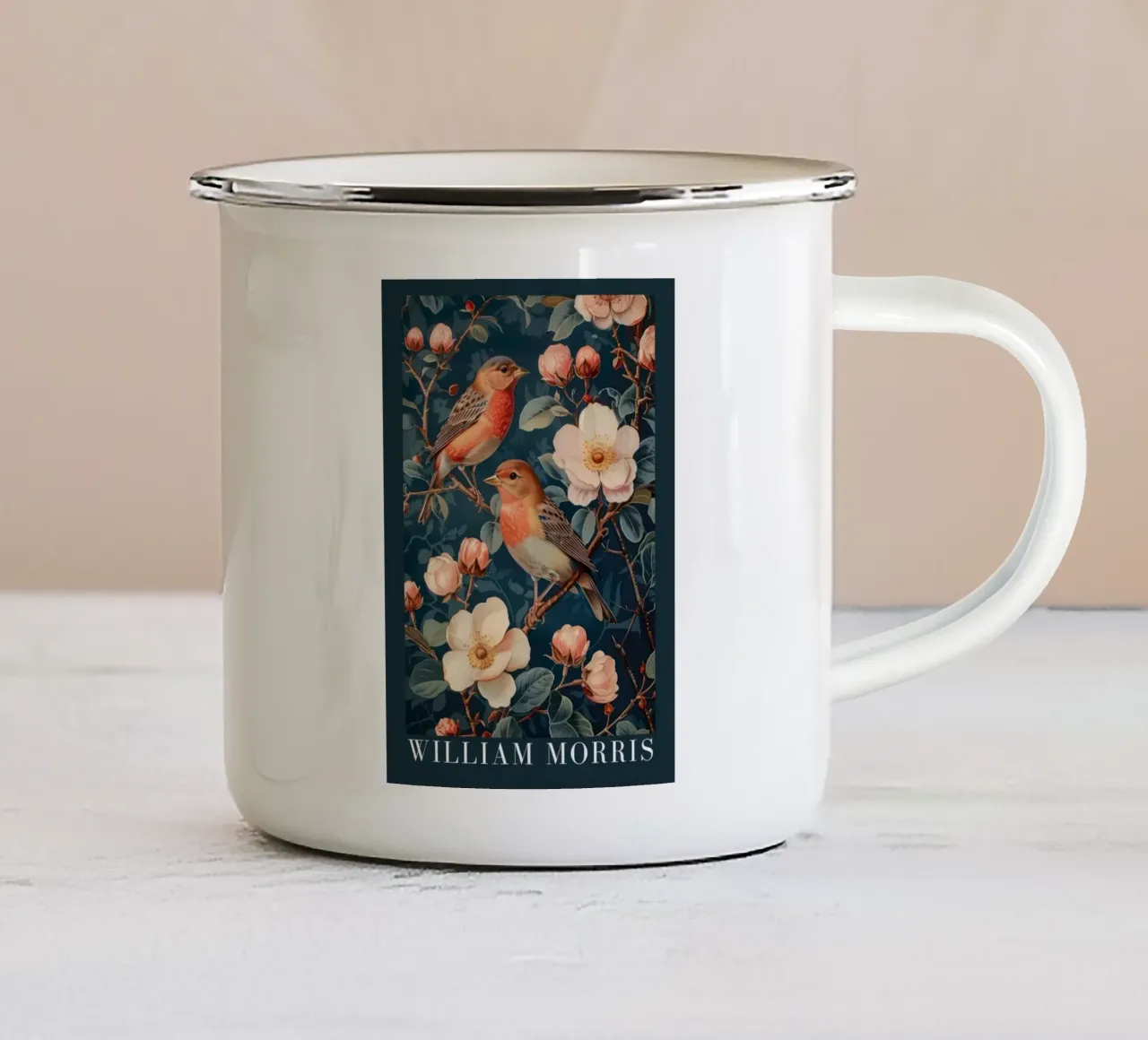 William Morris tazza in smalto da guduengiseng