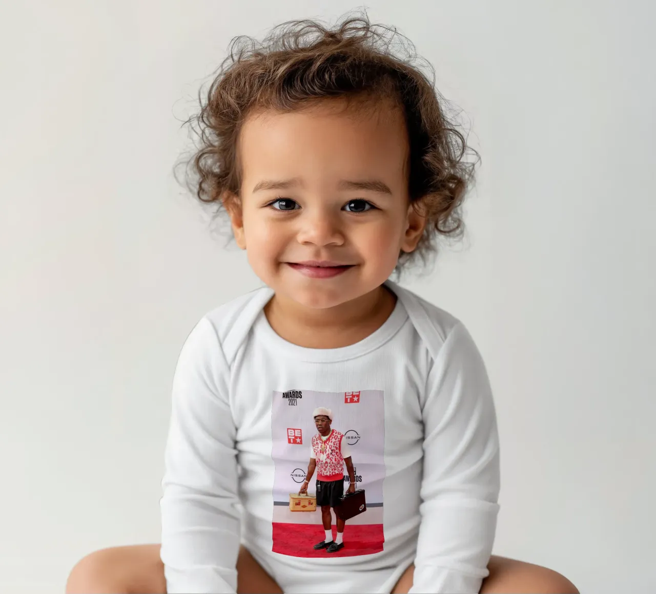 Award 2021 Tyler The Creator Poster long-sleeve baby romper by edanfargol