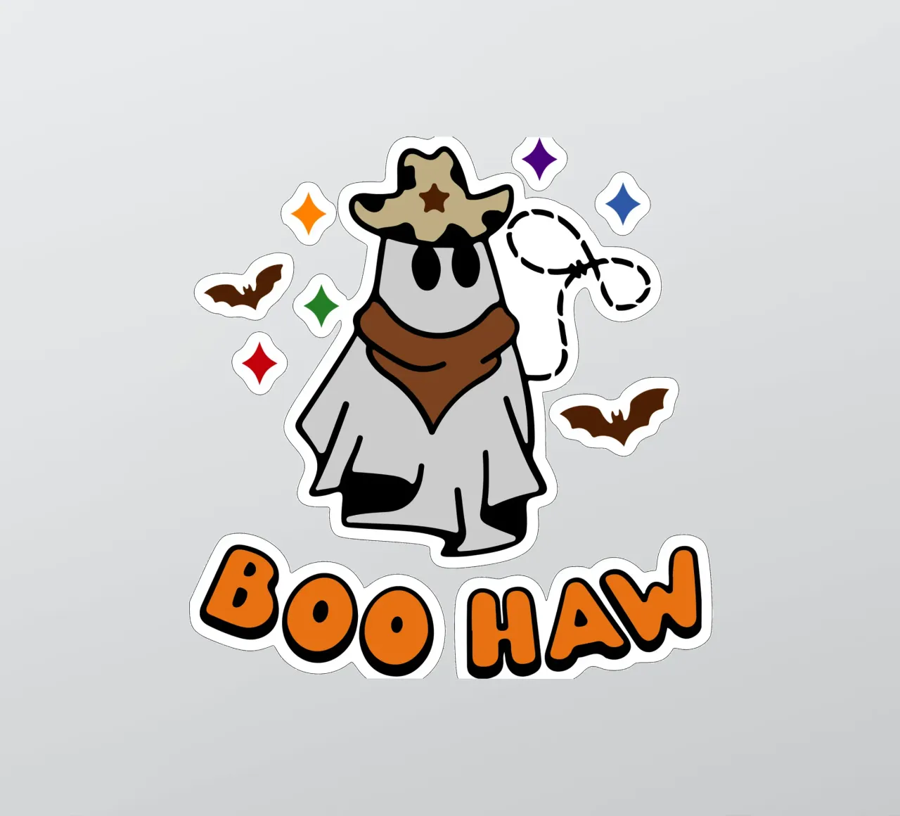 Buh-Rauch-Cowboy Sticker von ersanim