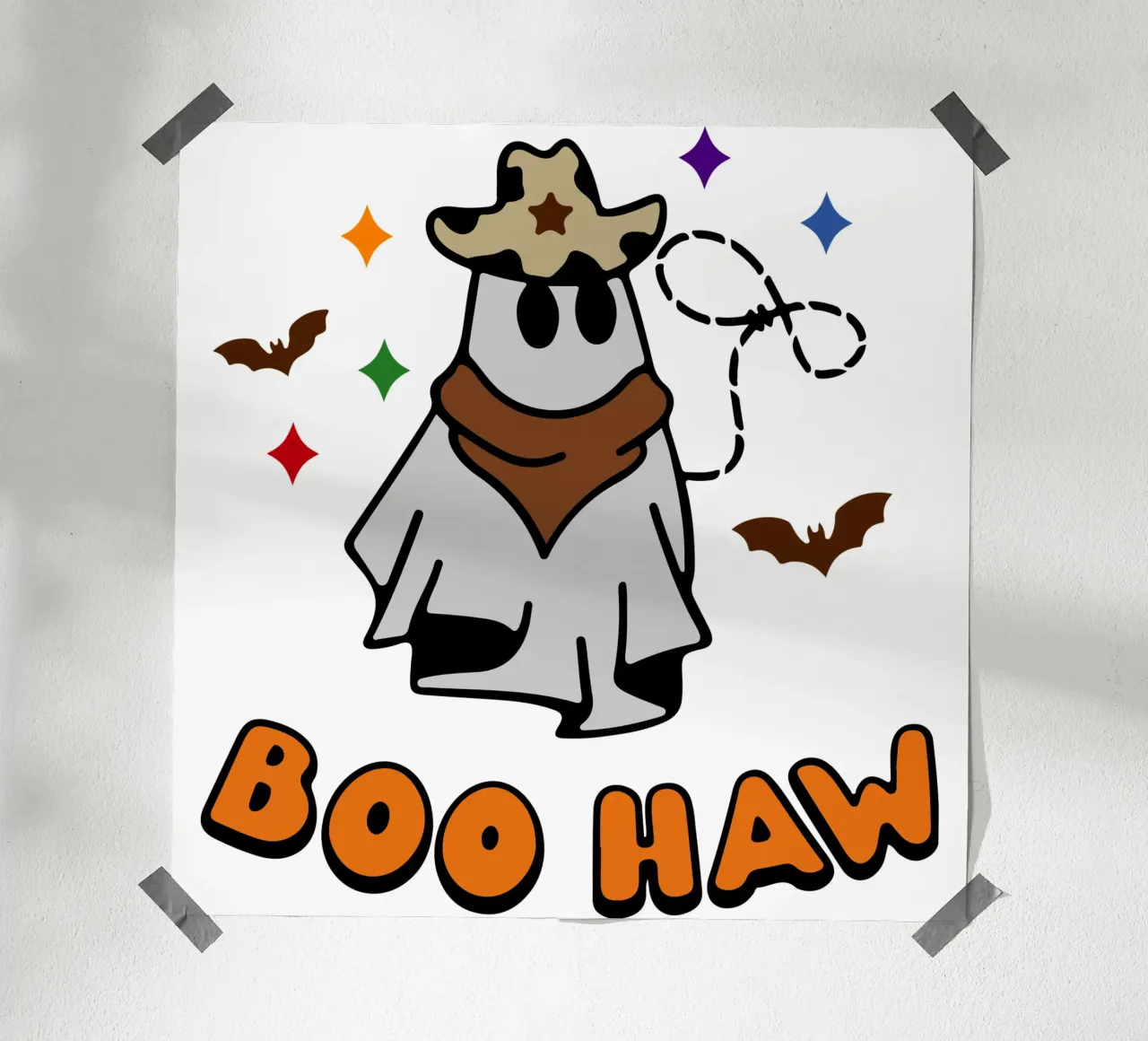 cowboy boo haw poster da ersanim