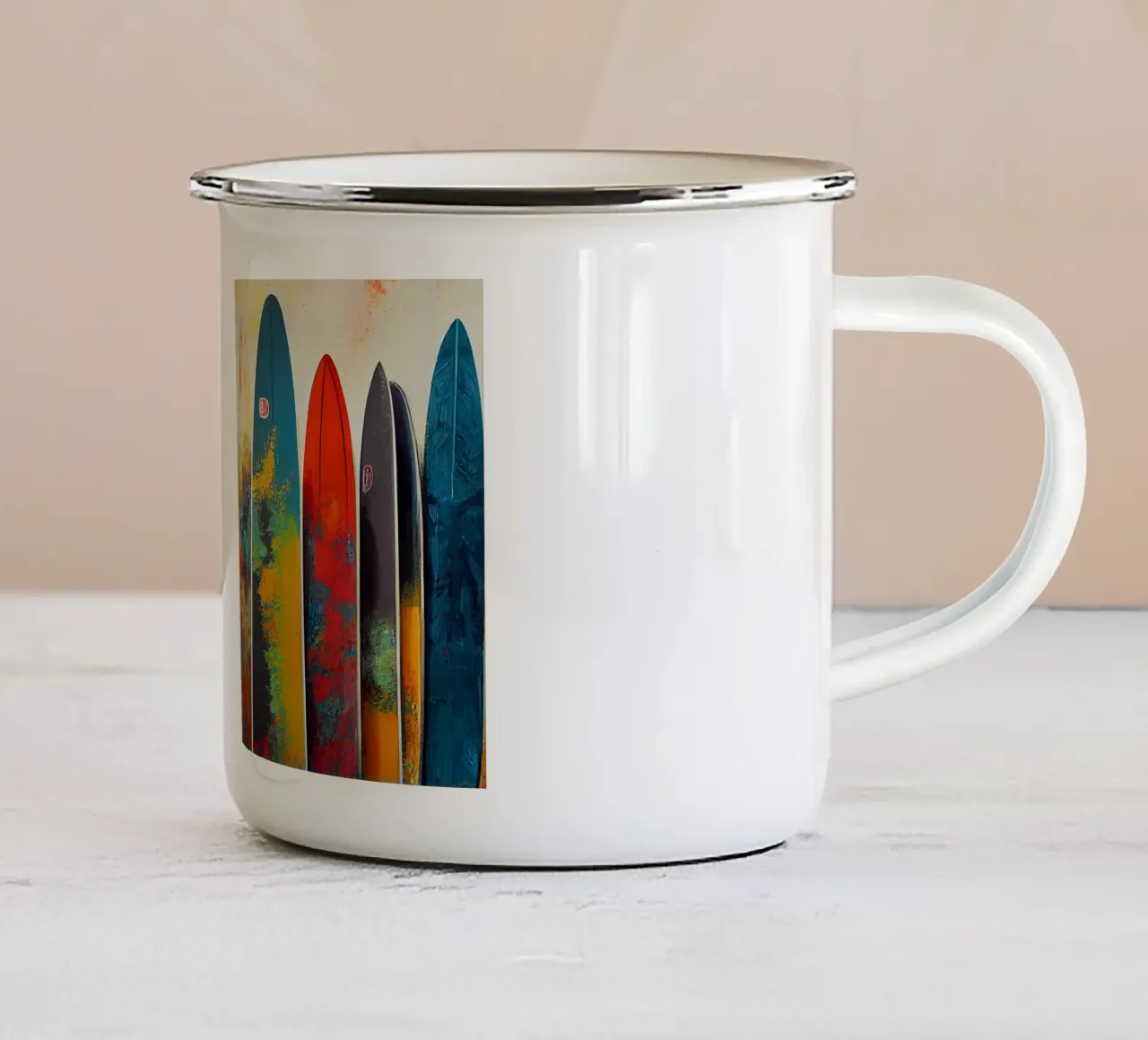 Arte da parete di Imagine tazza in smalto da Imagine