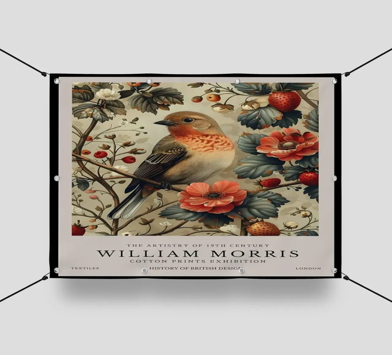 William Morris telo in pvc da guduengiseng