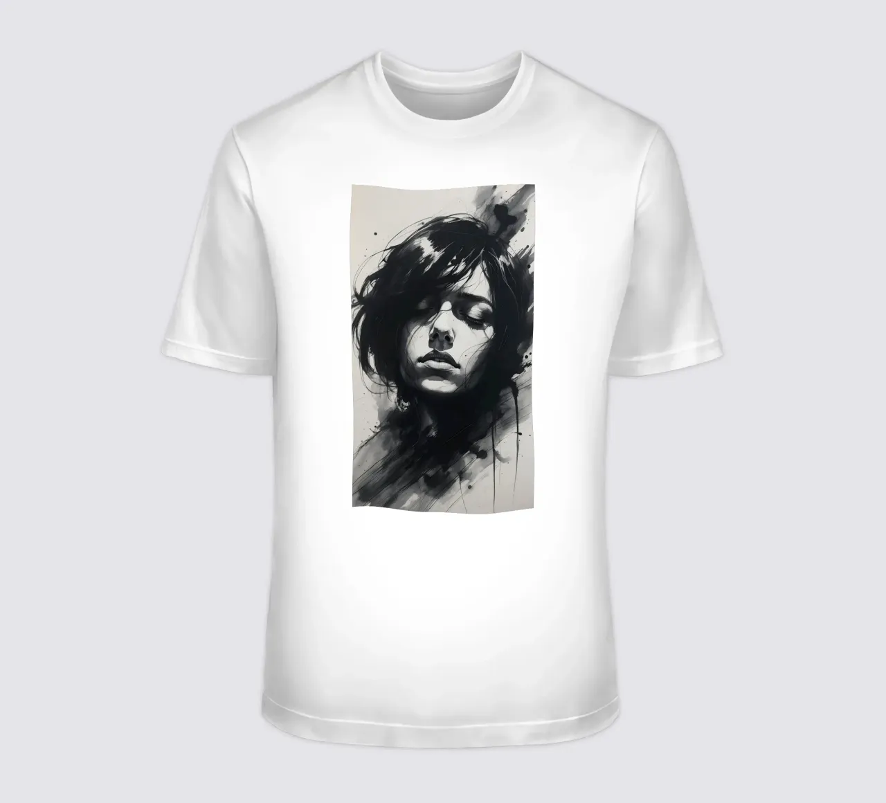 abstract woman t-shirt by van hellen