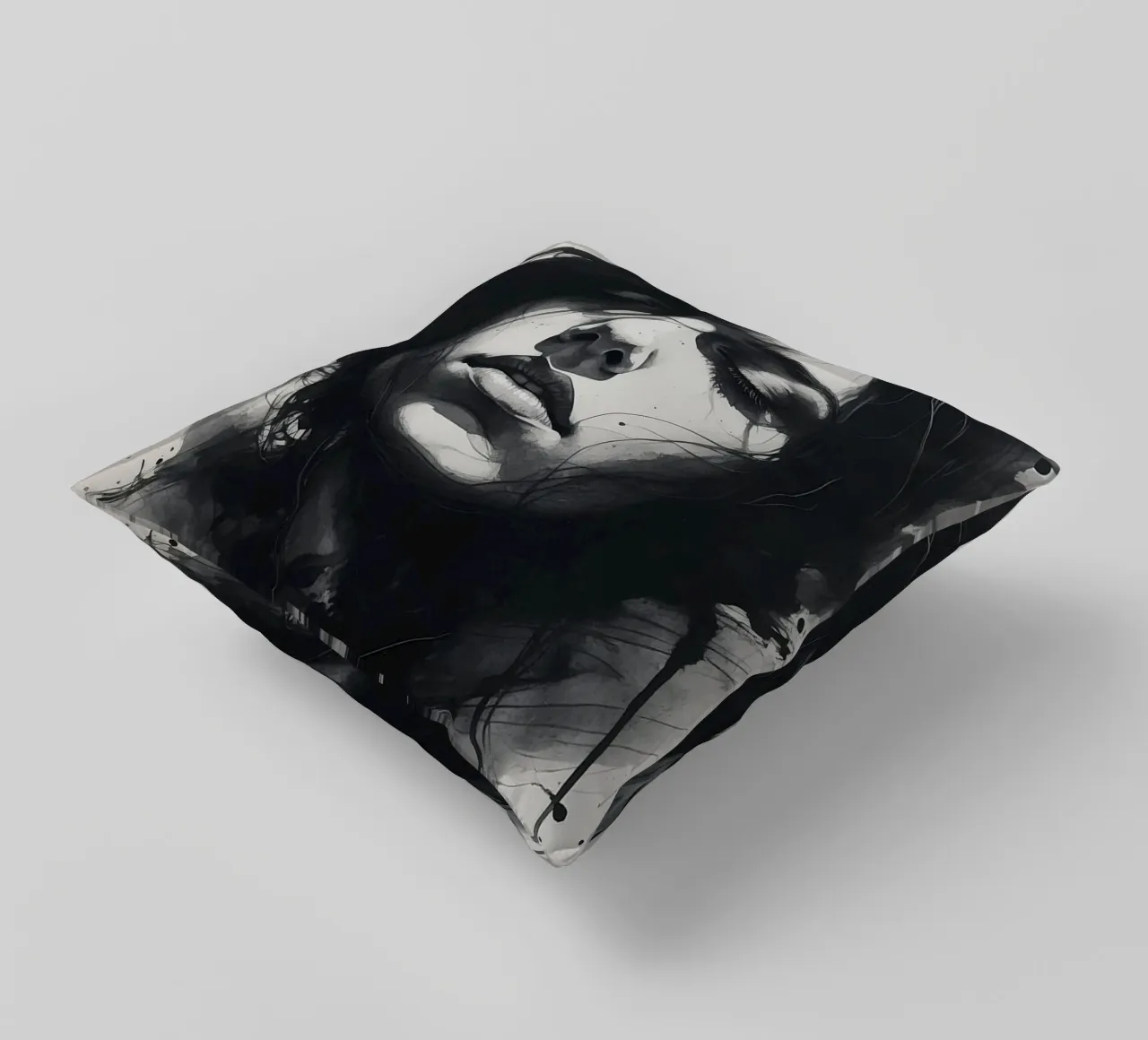 abstracte vrouw kussen van van hellen