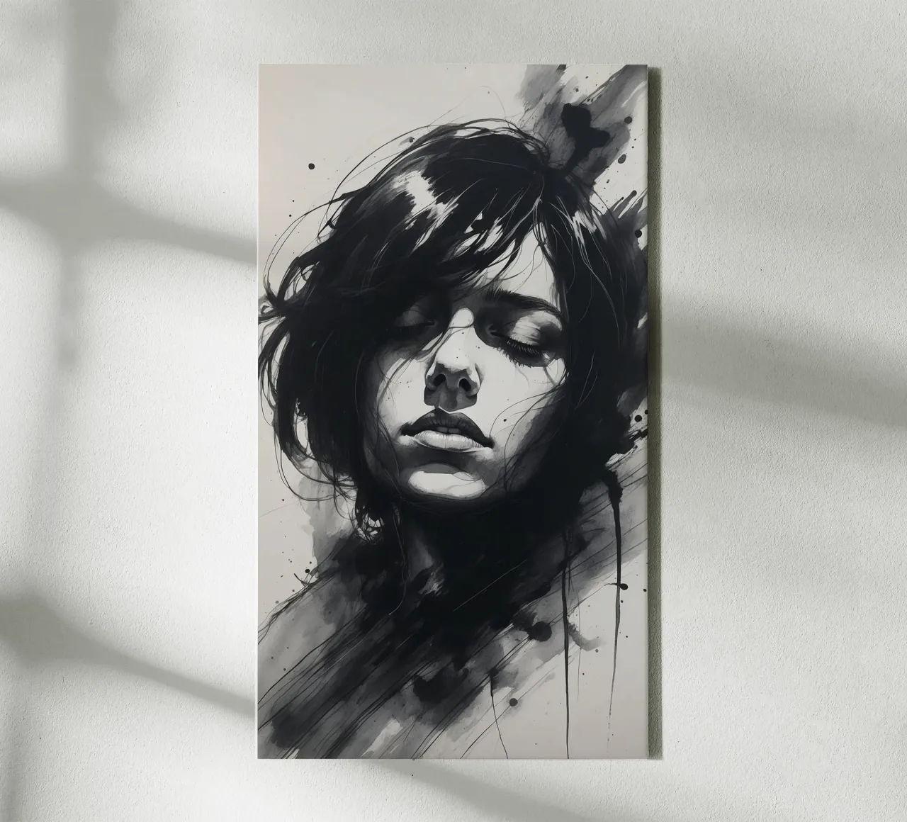 abstract woman canvas by van hellen