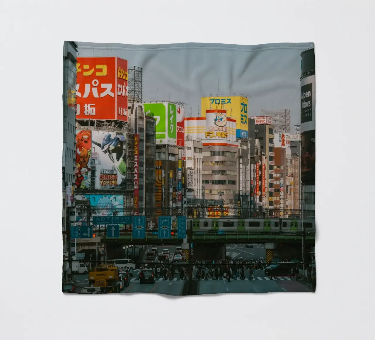 Shinjuku-Abend, Tokio Fleecedecke von Marcel Bisig