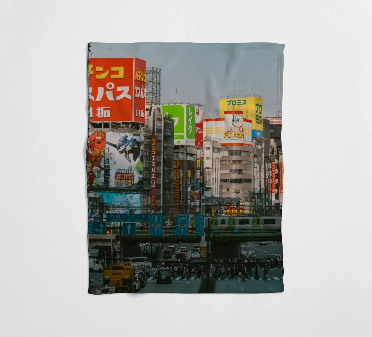 Shinjuku-Abend, Tokio Fleecedecke von Marcel Bisig