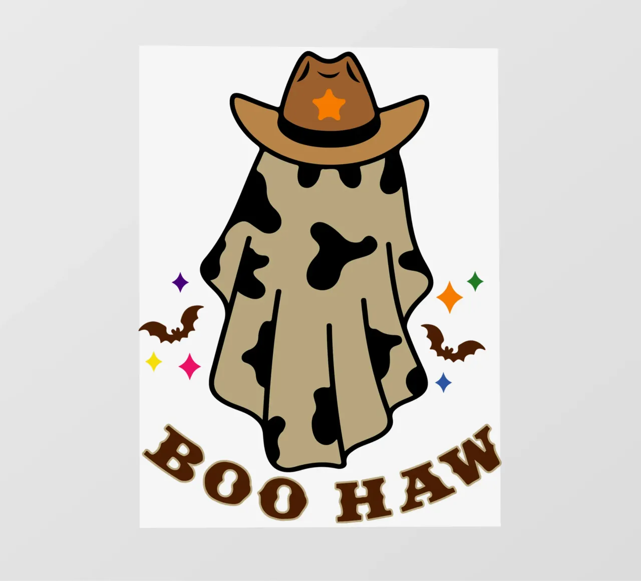 boo haw funny vector lámina retroiluminada de ersanim