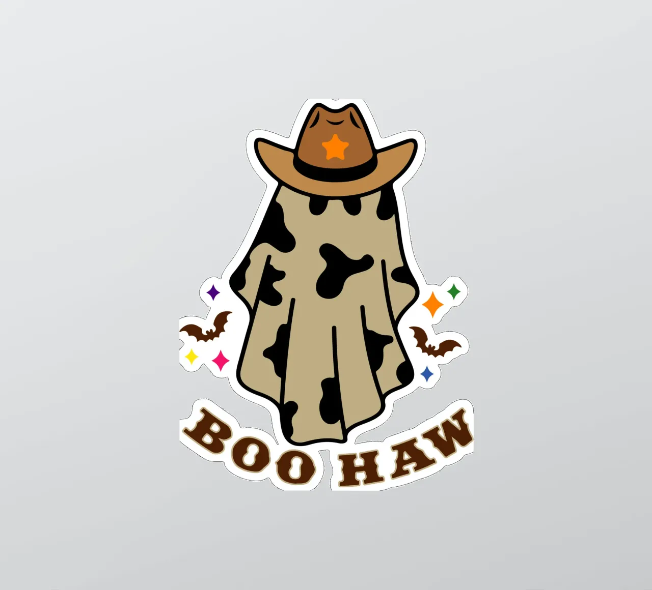 boo haw lustig vektor Sticker von ersanim