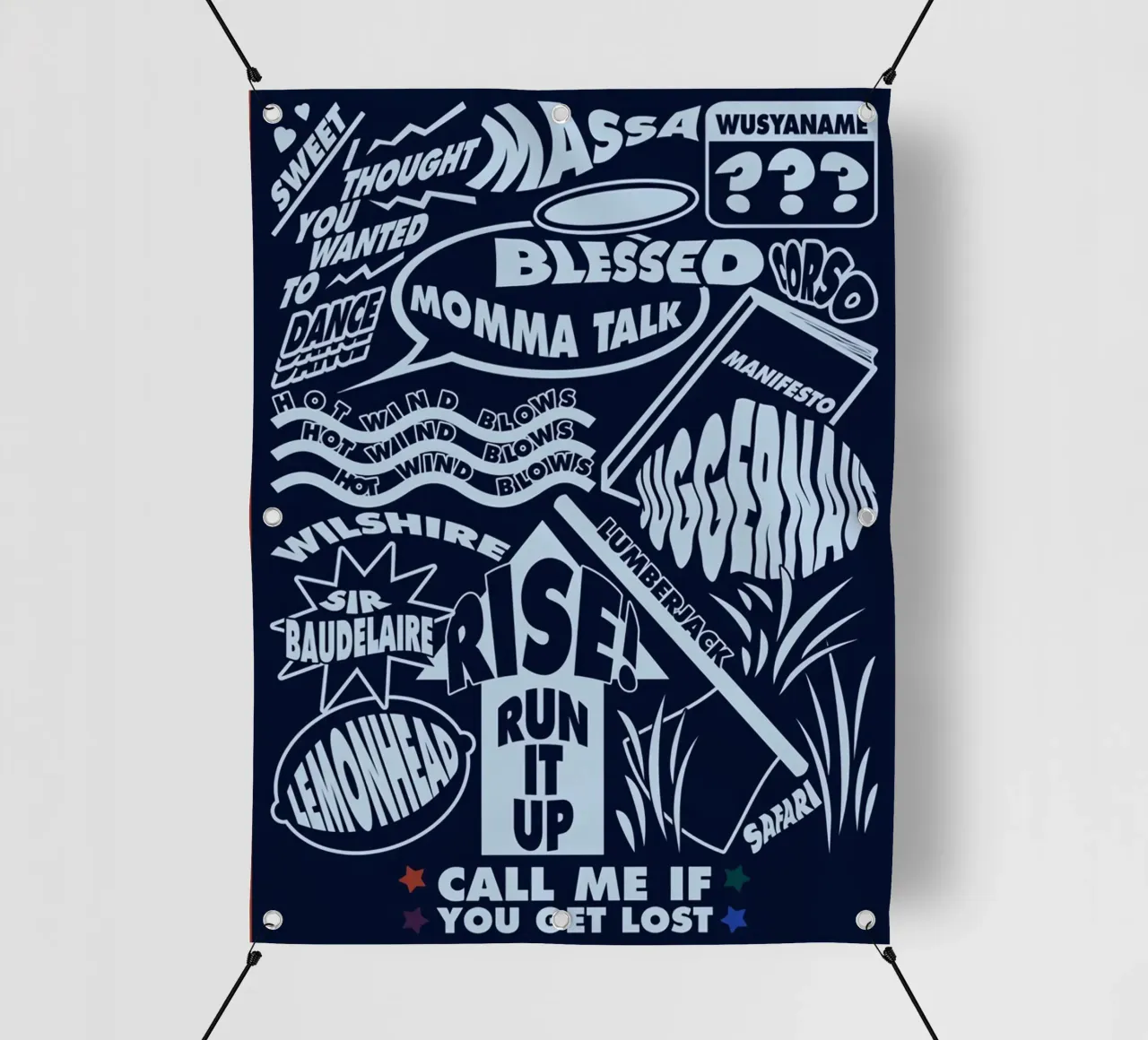 Call Me If You Get Lost Poster telo in pvc da edanfargol
