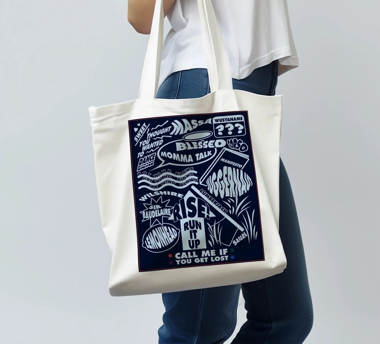 Call Me If You Get Lost Poster borsa in juta da edanfargol