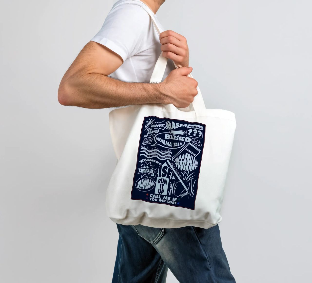 Call Me If You Get Lost Poster borsa in juta da edanfargol