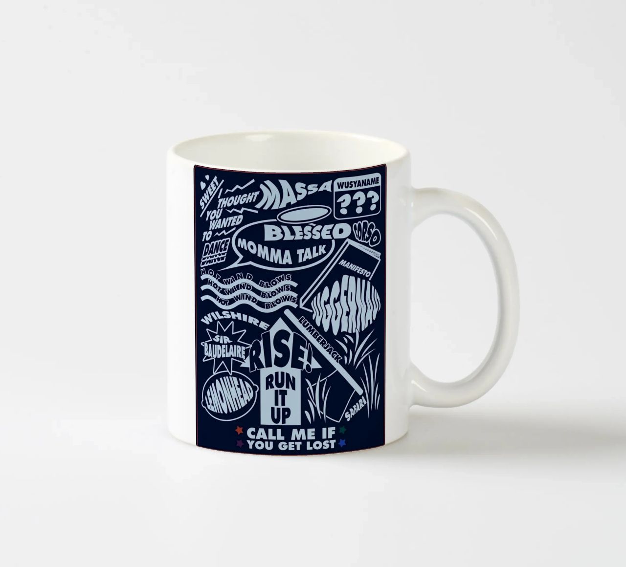 Call Me If You Get Lost Poster tazza in ceramica da edanfargol