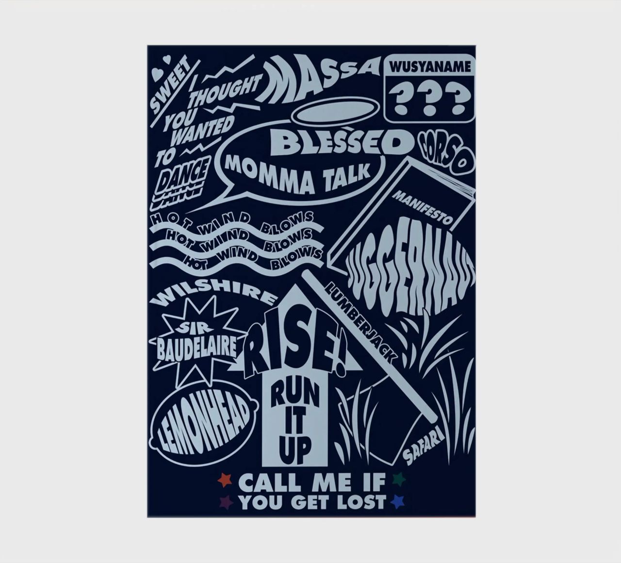 Call Me If You Get Lost Poster notebook by edanfargol