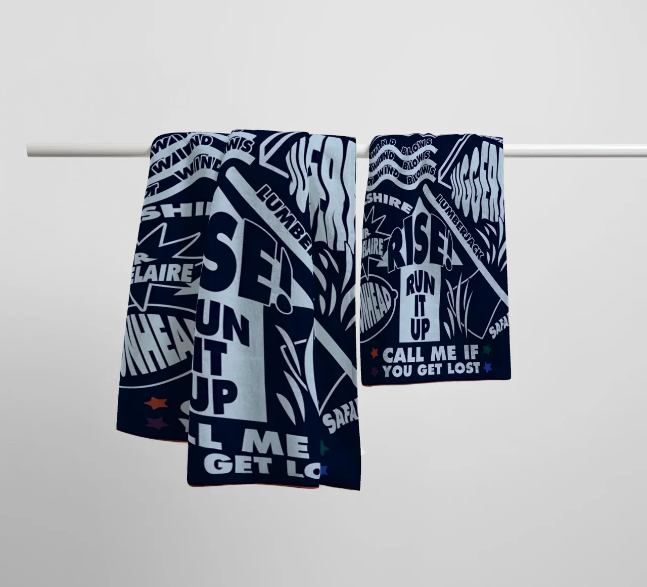 Call Me If You Get Lost Poster toalla de baño de edanfargol