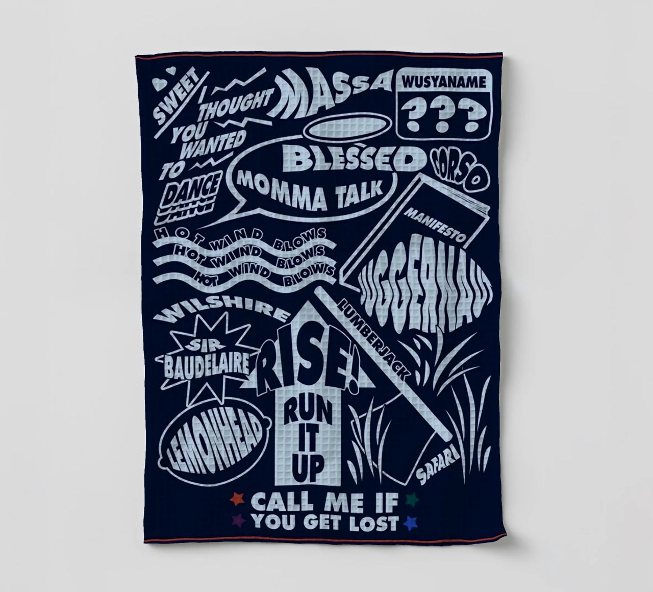Call Me If You Get Lost Poster Geschirrtuch von edanfargol