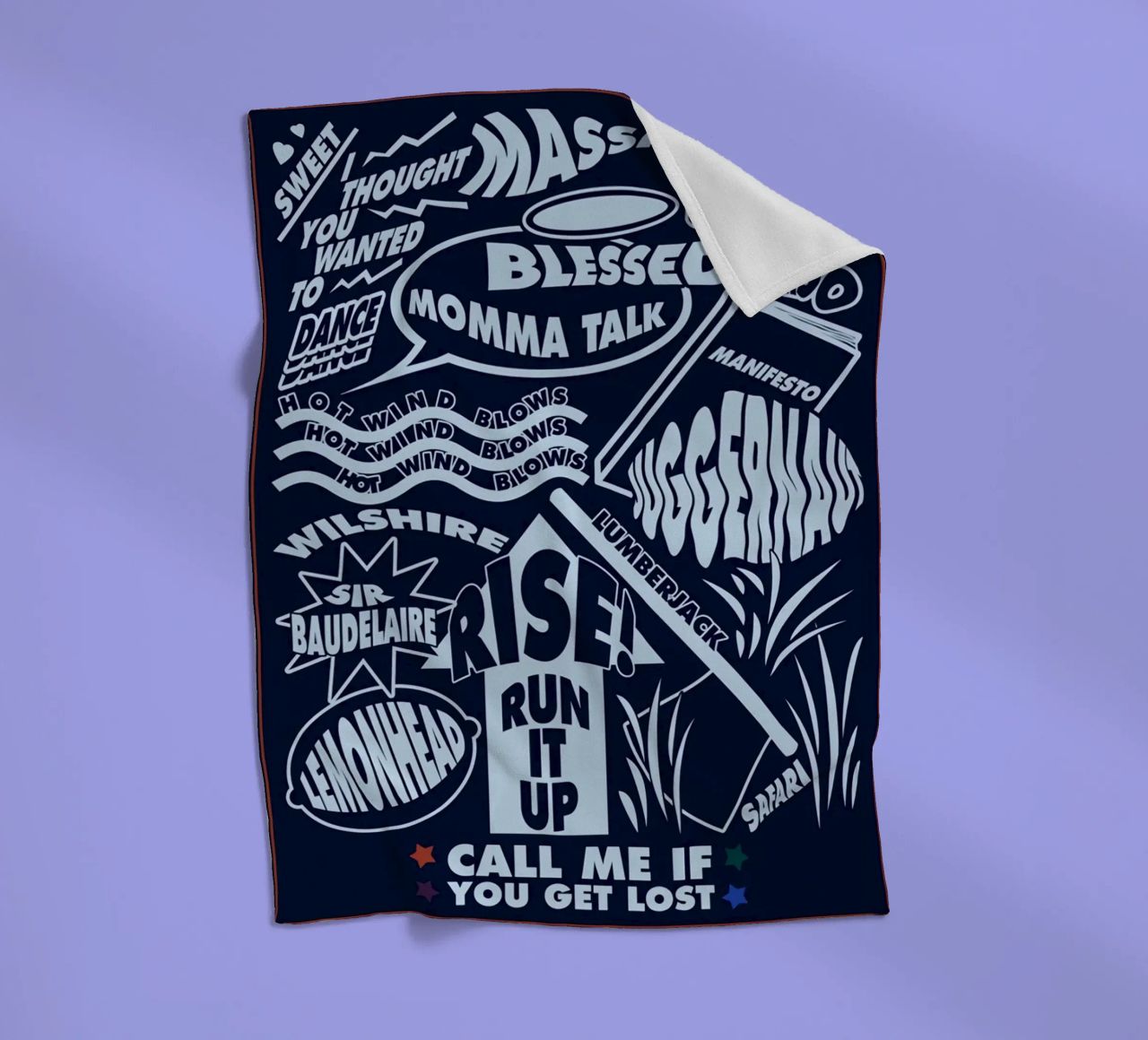 Call Me If You Get Lost Poster coperta in pile da edanfargol