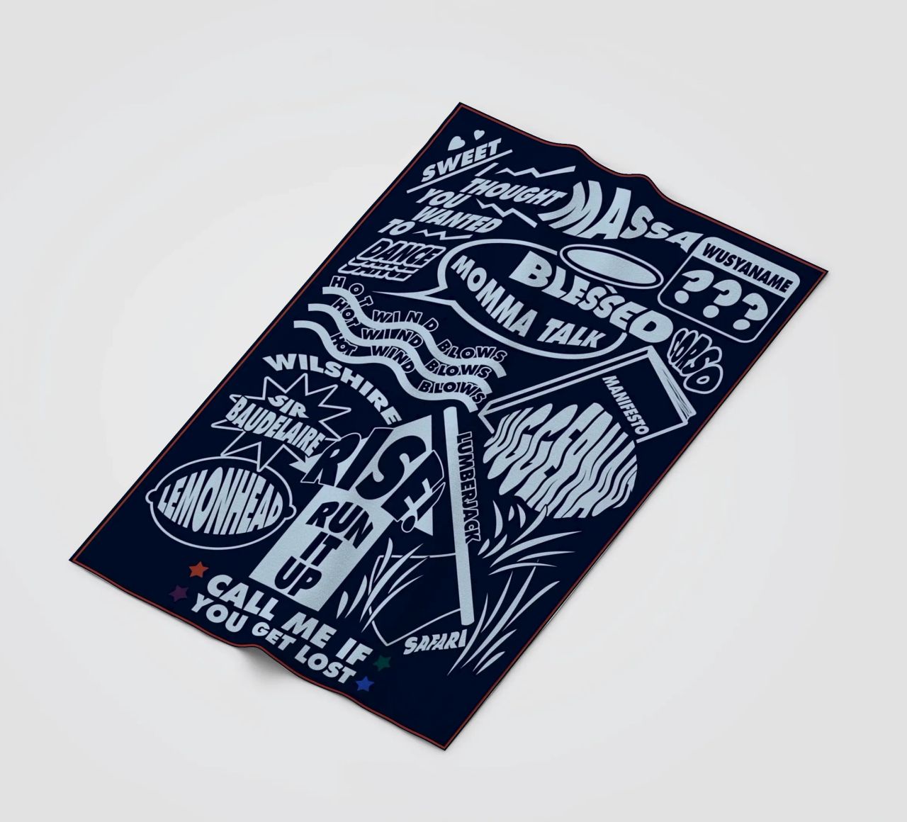 Call Me If You Get Lost Poster coperta in pile da edanfargol