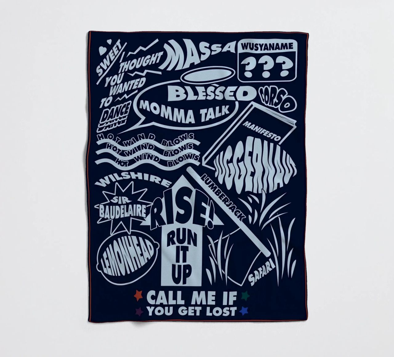Call Me If You Get Lost Poster coperta in pile da edanfargol