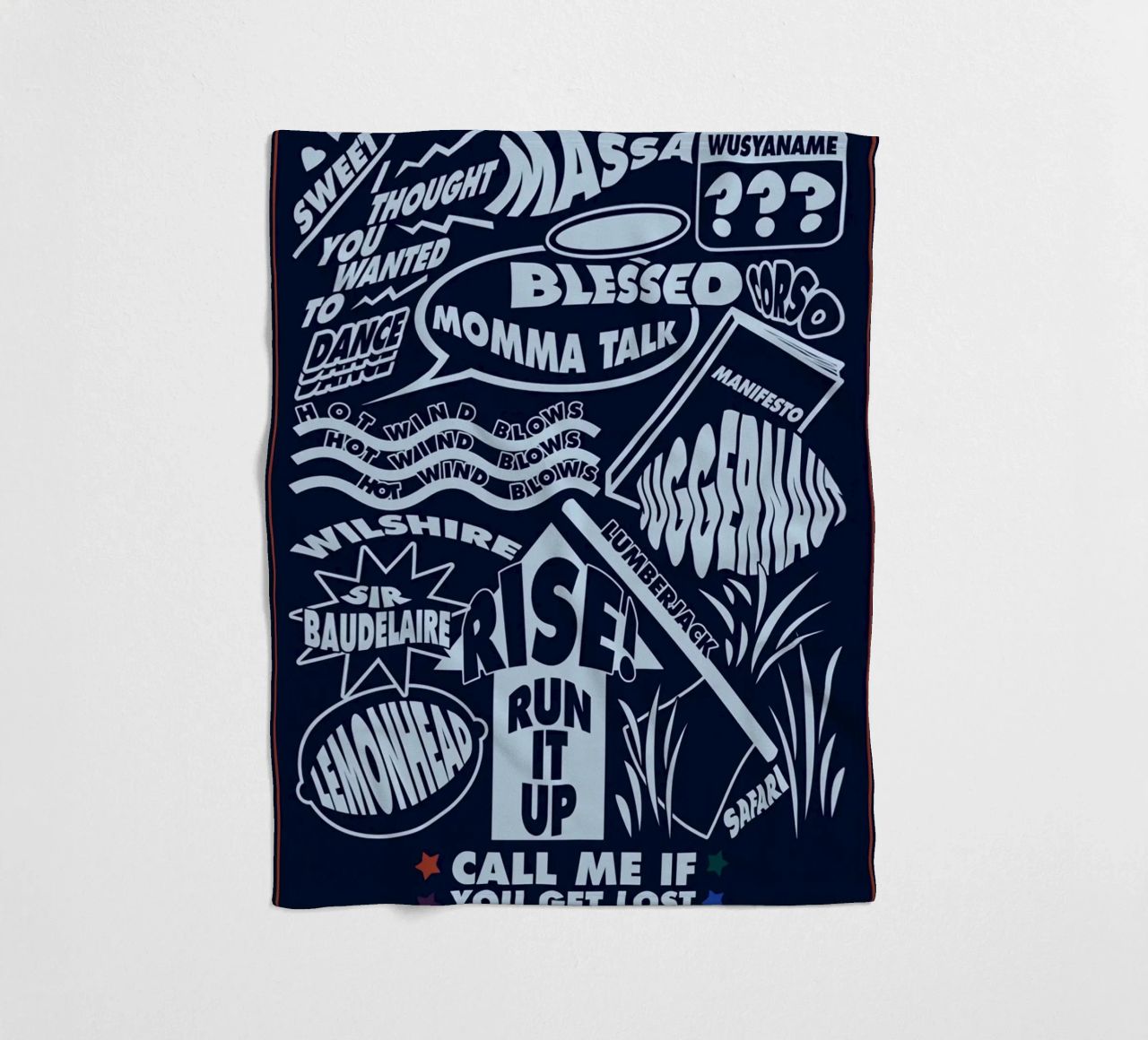 Call Me If You Get Lost Poster coperta in pile da edanfargol