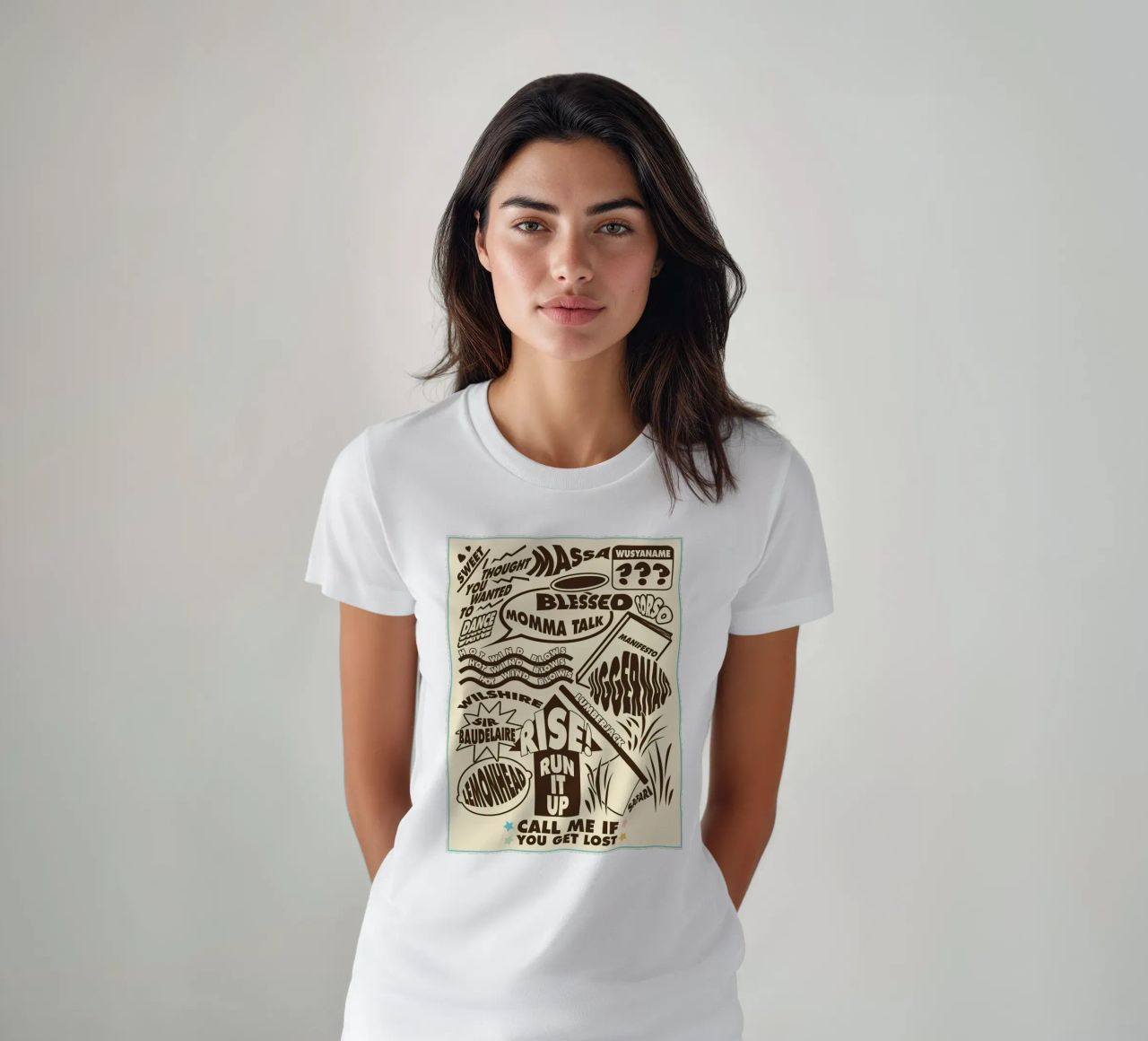 Call Me If You Get Lost Other Version t-shirt by edanfargol