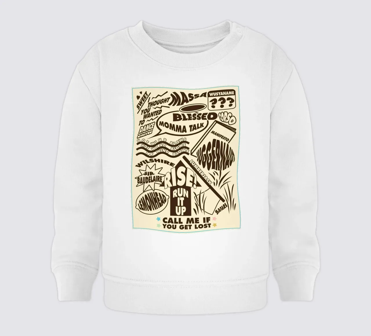 Call Me If You Get Lost Other Version felpa neonato da edanfargol