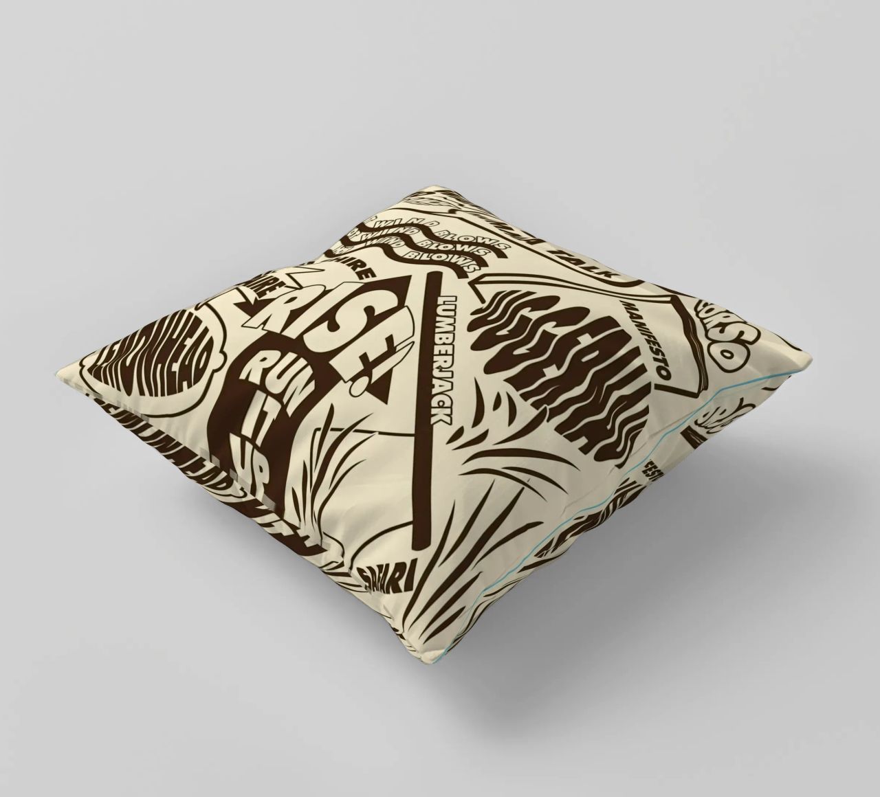 Call Me If You Get Lost Other Version decorative cushion by edanfargol