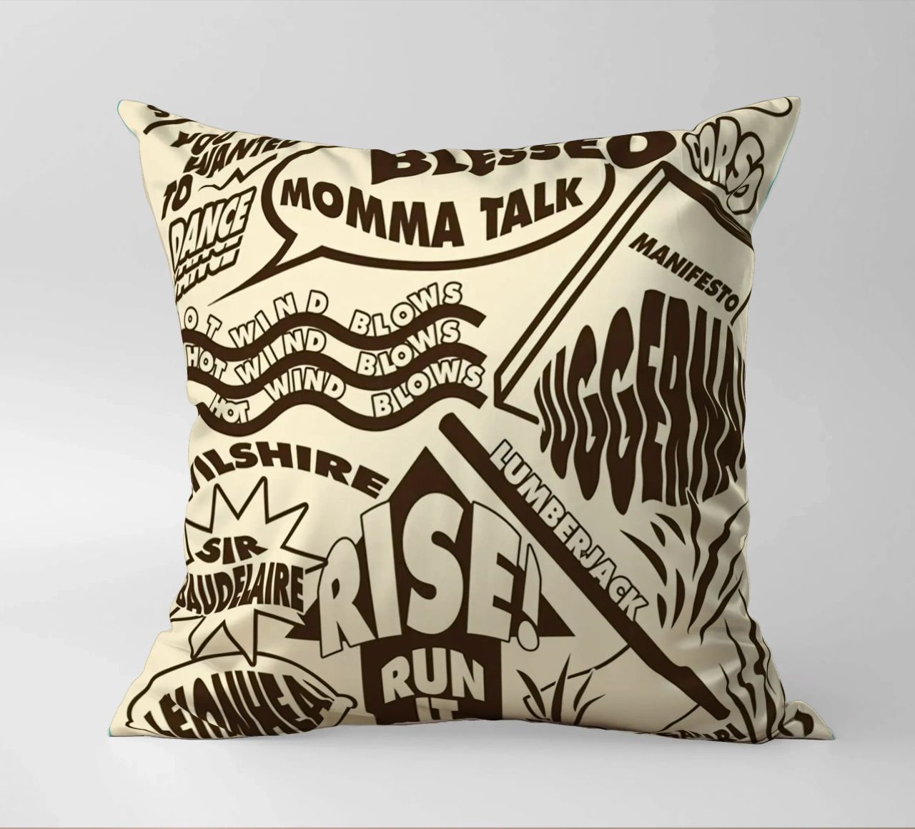 Call Me If You Get Lost Other Version decorative cushion by edanfargol