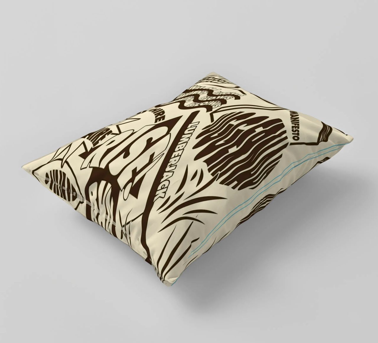 Call Me If You Get Lost Other Version decorative cushion by edanfargol