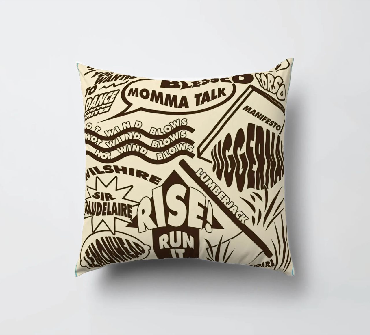 Call Me If You Get Lost Other Version decorative cushion by edanfargol