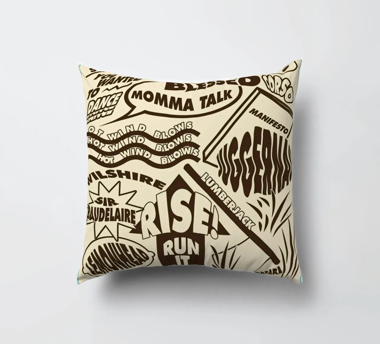 Call Me If You Get Lost Other Version decorative cushion by edanfargol