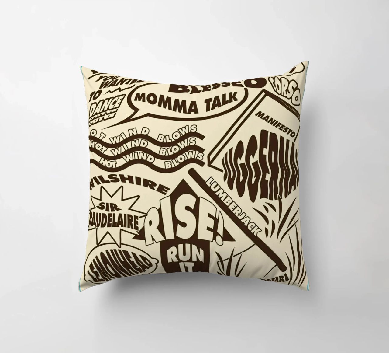 Call Me If You Get Lost Other Version decorative cushion by edanfargol