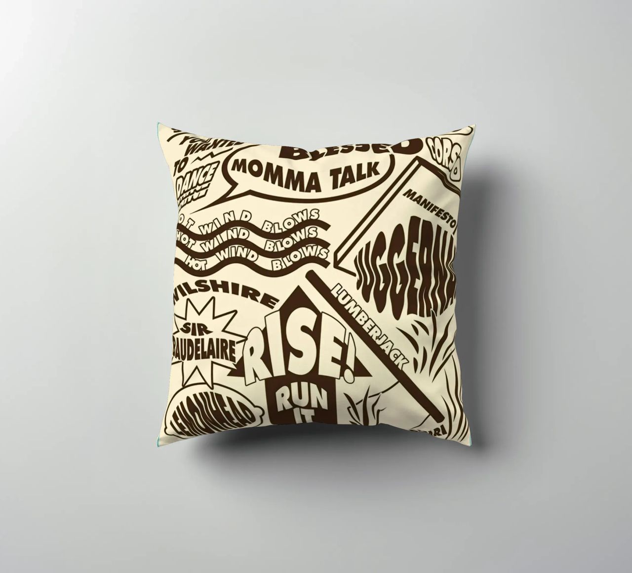 Call Me If You Get Lost Other Version decorative cushion by edanfargol