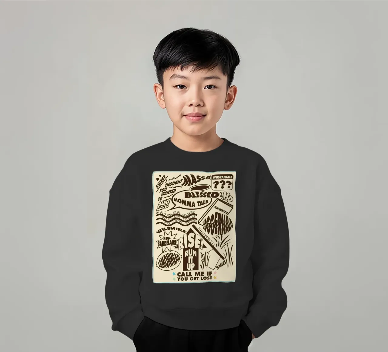 Call Me If You Get Lost Other Version felpa bambino da edanfargol