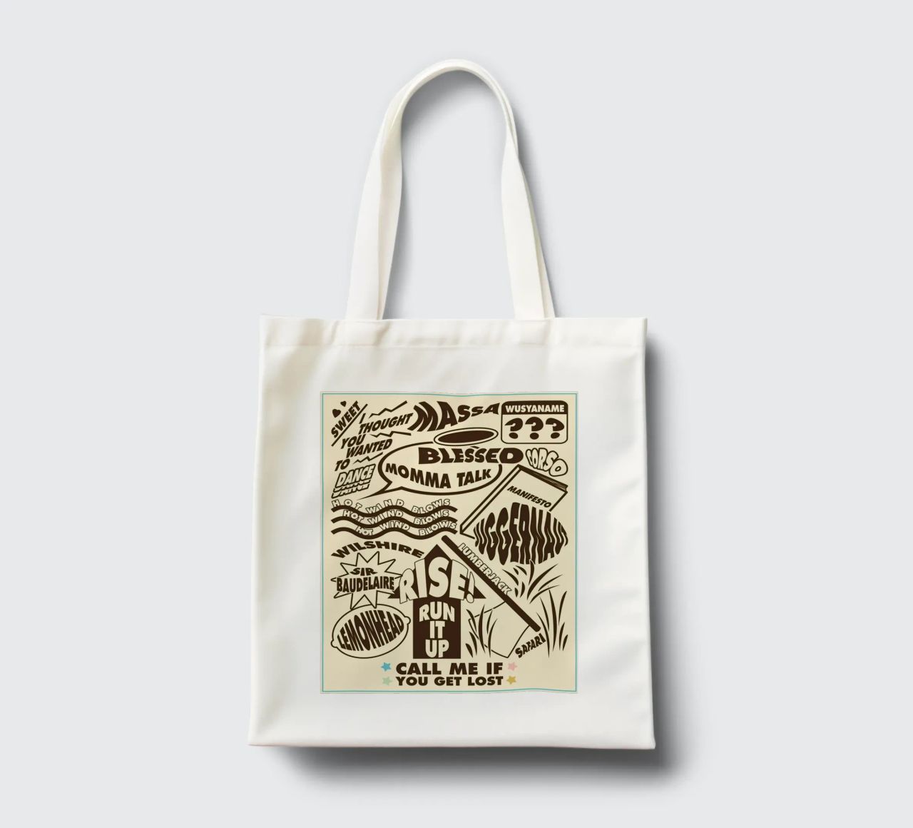 Call Me If You Get Lost Other Version borsa in juta da edanfargol
