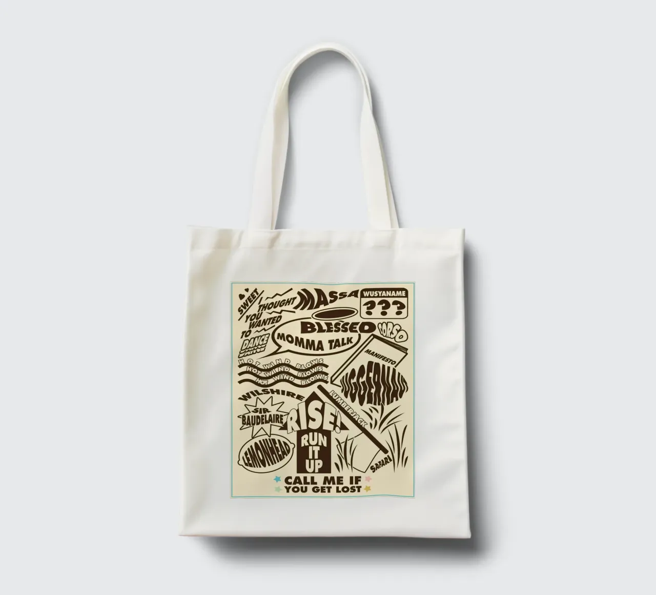 Call Me If You Get Lost Other Version borsa in juta da edanfargol