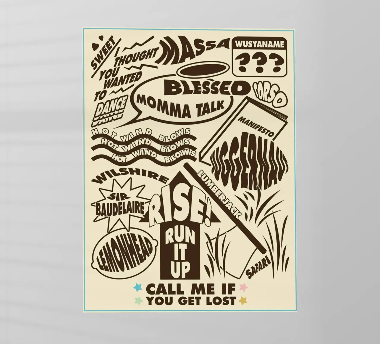 Call Me If You Get Lost Other Version pellicola backlit da edanfargol