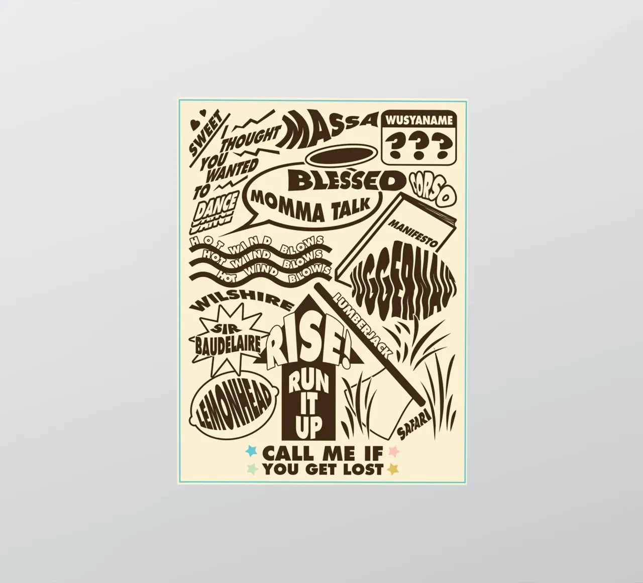 Call Me If You Get Lost Other Version adesivo da edanfargol
