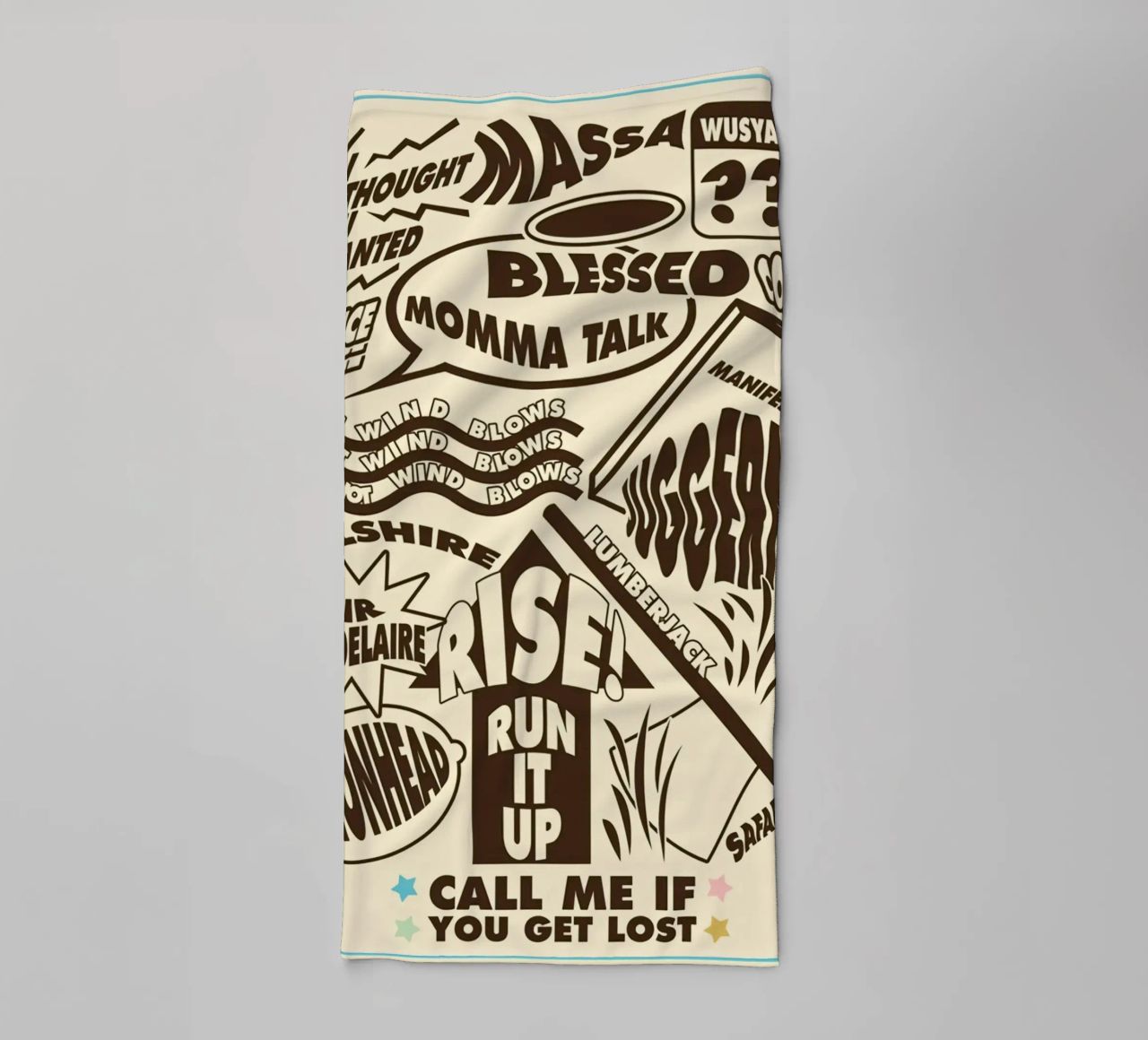 Call Me If You Get Lost Other Version towel by edanfargol