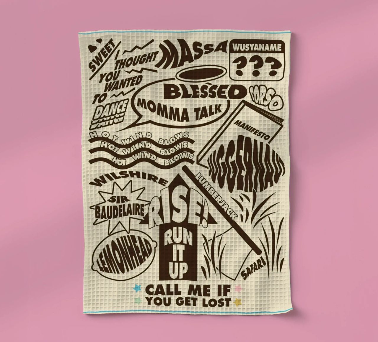 Call Me If You Get Lost Other Version Geschirrtuch von edanfargol