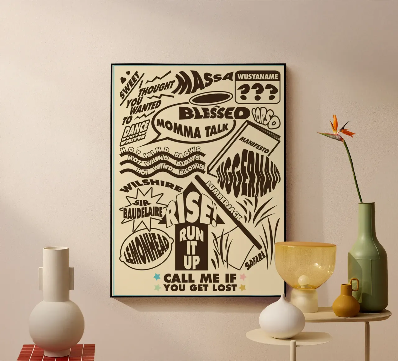 Call Me If You Get Lost Other Version plexiglass da edanfargol