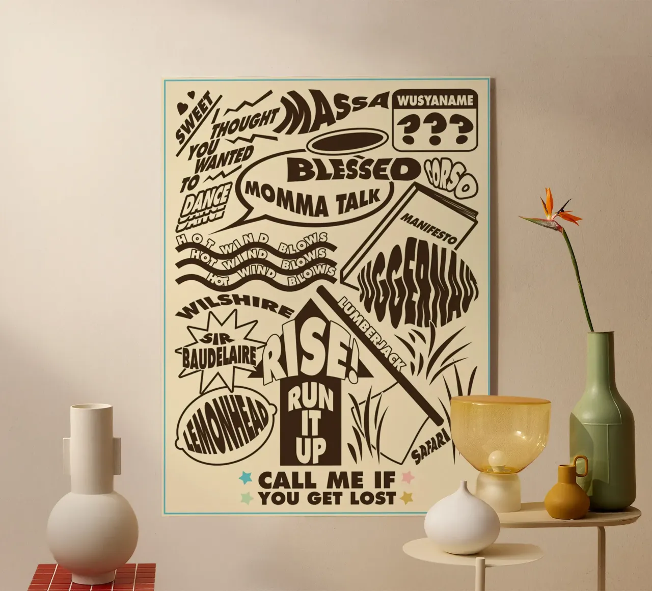 Call Me If You Get Lost Other Version plexiglass da edanfargol