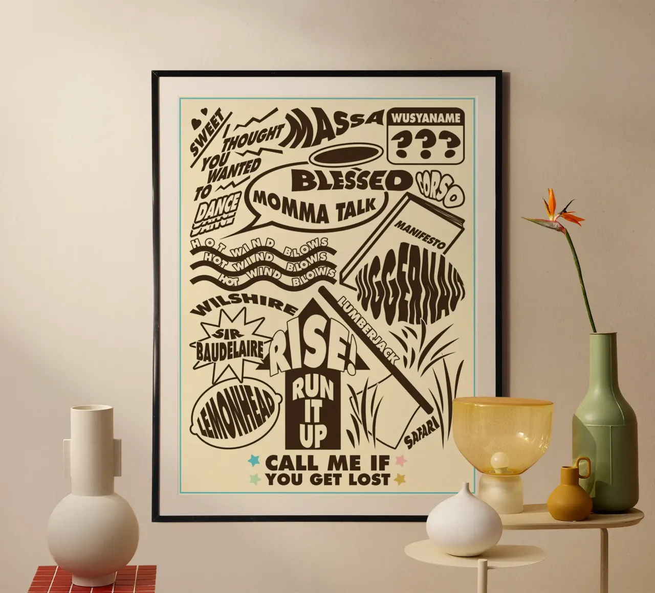 Call Me If You Get Lost Other Version Hahnemühle von edanfargol