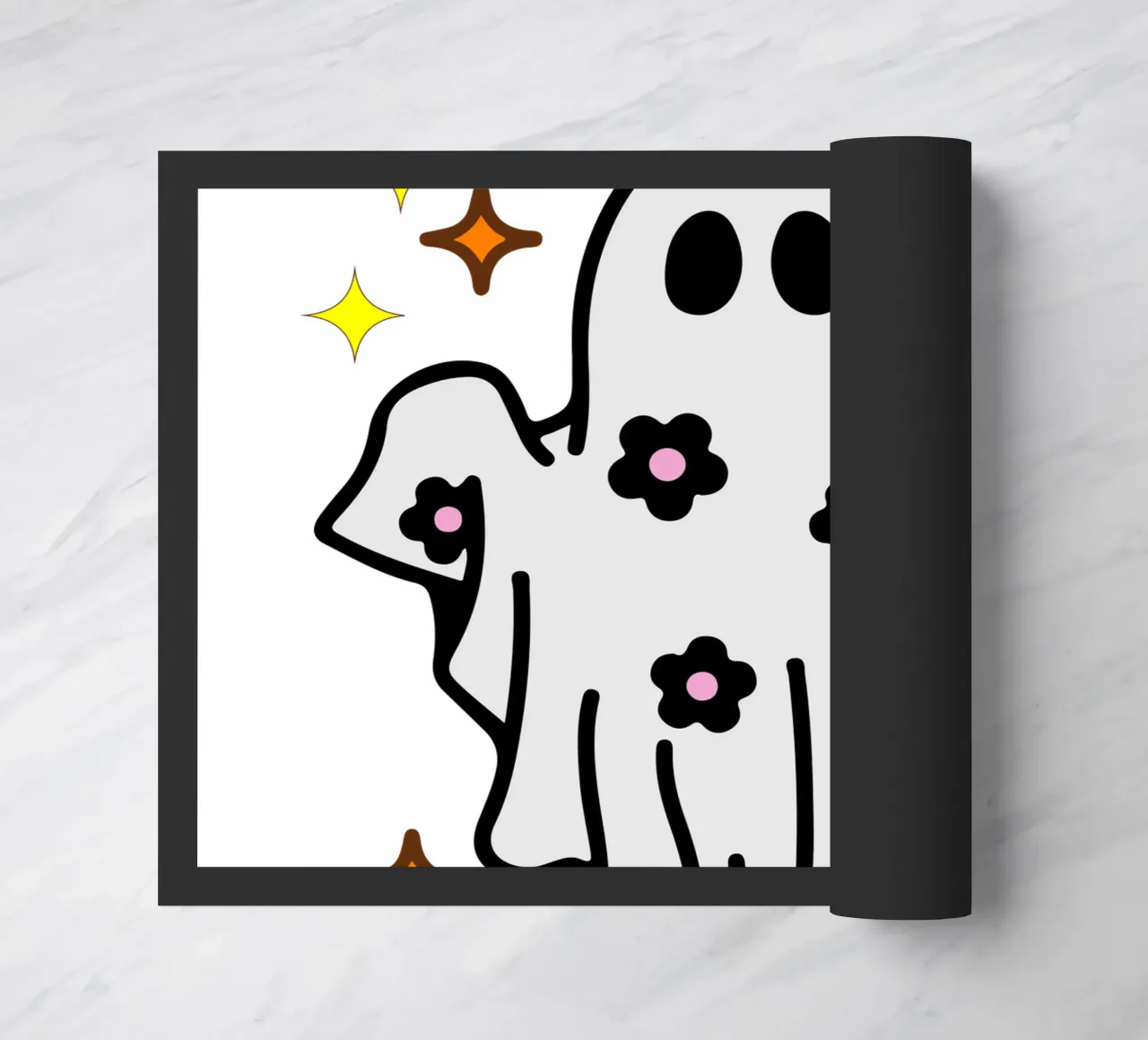 boo y all grappig halloween deurmat van ersanim