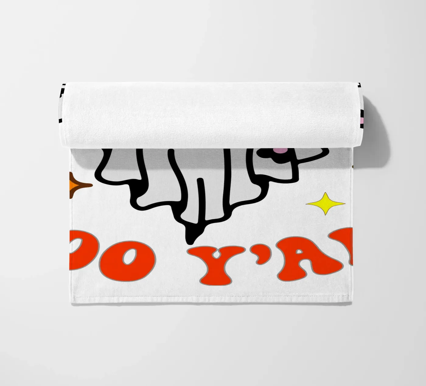 boo y all funny halloween Strandtuch von ersanim