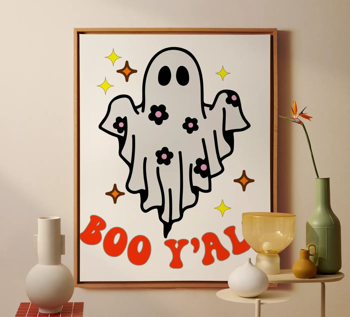 boo y all funny halloween tela da ersanim