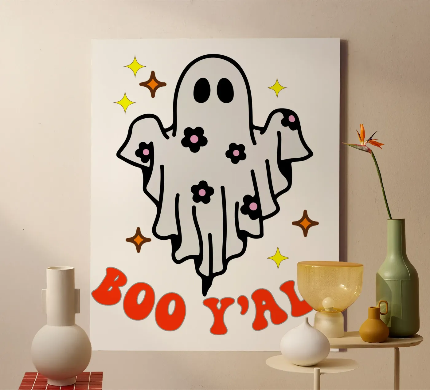 boo y all funny halloween tela da ersanim