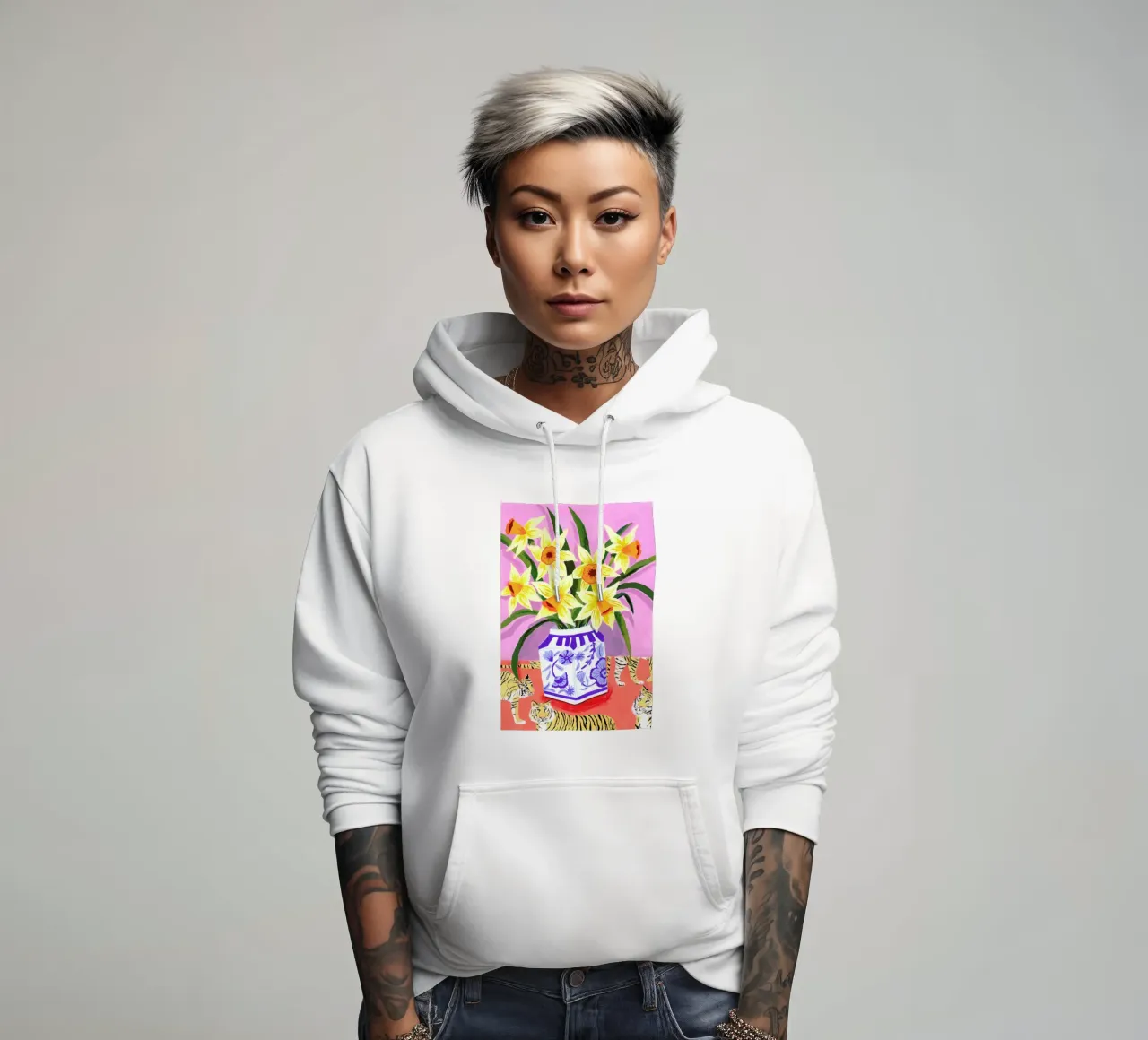 Daffodils felpa con cappuccio da Sarah Gesek